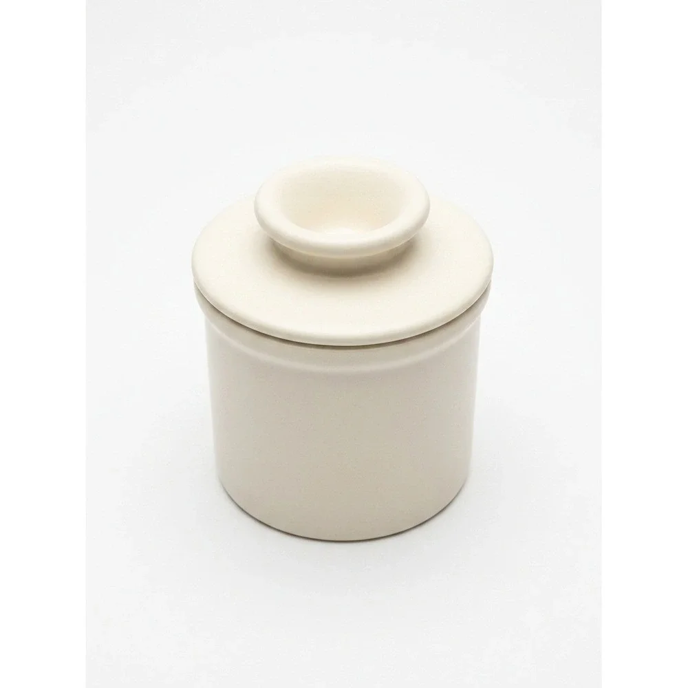 Butter Bell Crock by‎ L Tremain Matte Ivory Ceramic French Butter Keeper Ivory